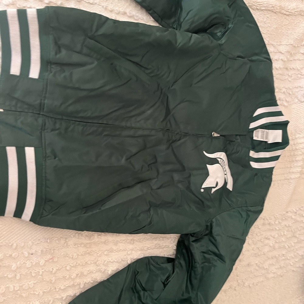 Knights Green Bomber Jacket with White Accents